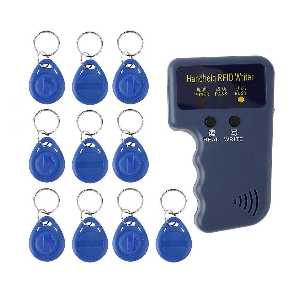 125khz Handheld Rfid Writer/copier/readers/duplicator With 10 Pieces Id Tags
