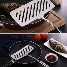 Stainless Steel Wide Fried Fish Spatulas Professional Easier For Flipping Frying
