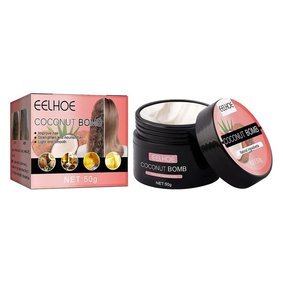 Coconut Bomb Hair Repair Mask Deep Conditioner Moisturising For Damaged Hair
