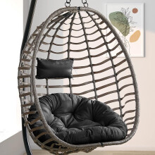 Swing Hanging Chair Cushion Thicken Hanging Basket Chair Cushion Egg Chair Swing Cushion With Pillow For Outdoor Indoor Egg Hanging Basket Chair, Seat