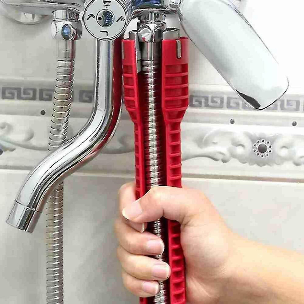 Flume Wrench Sink Faucet Key Plumbing Pipe Wrench 8 In 1 Anti-Slip Kitchen Repair Plumbing Tool Bathroom Wrenches Sets 9468842868232