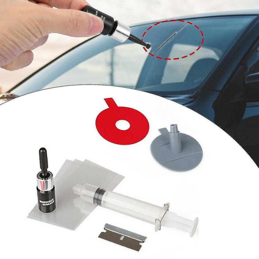 Car Window Glass Crack Repair Chip Nano Fluid Windscreen Windshield Diy Tool Kit