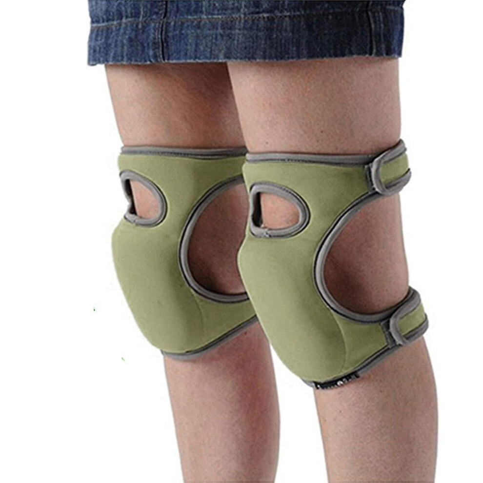 1 Pair Ultra Soft Adjustable Eva Foam Gardening Knee Pads For Garden, Housework