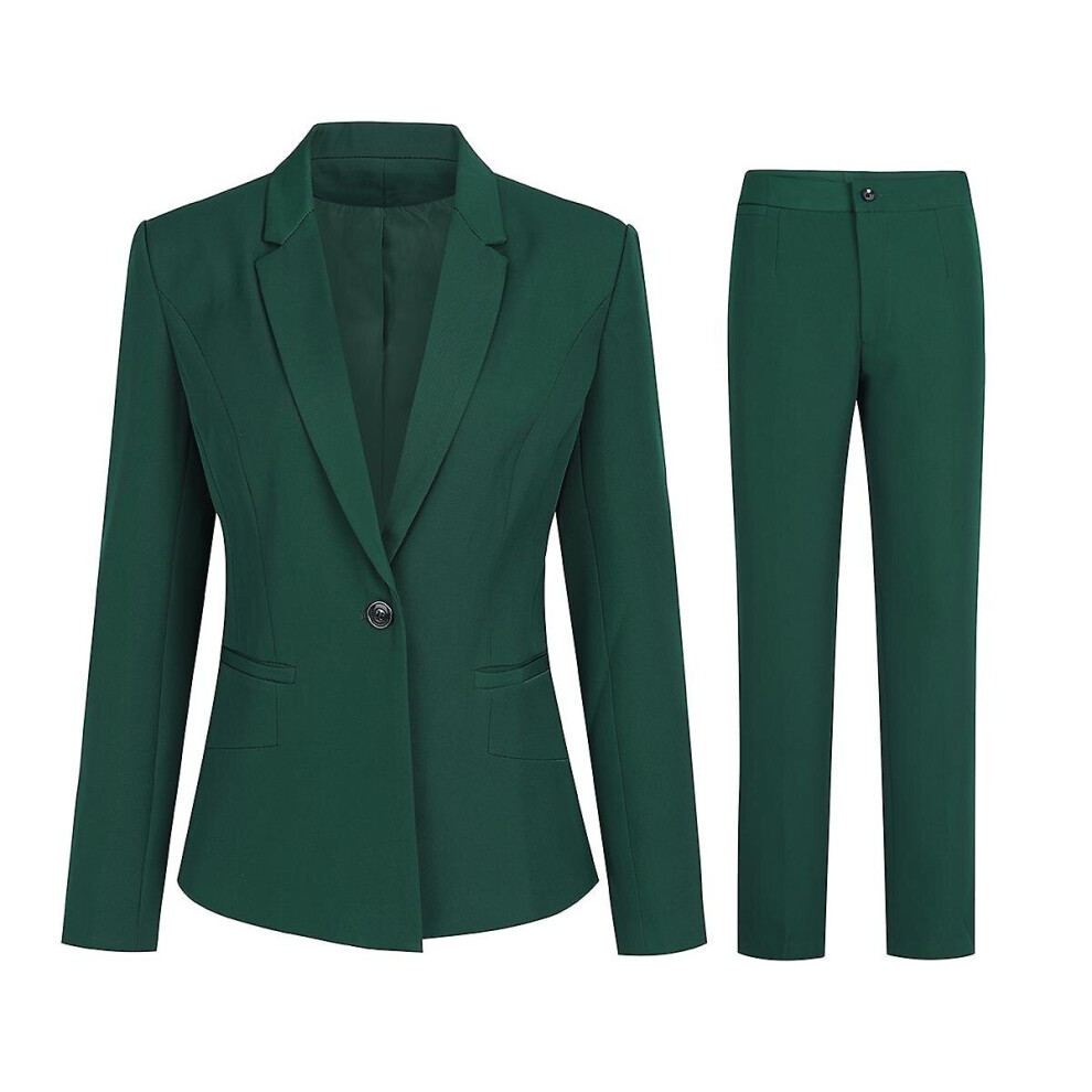 Yynuda Womens 2-piece Slim Business Suit Professional Office Lady Formal Suit (blazer   Pants)