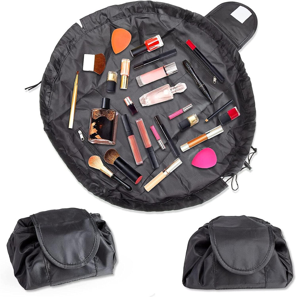 Lazy Drawstring Makeup Bags Large Capacity Waterproof Travel Portable Cosmetic