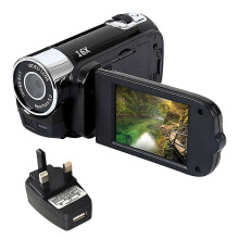 (Black) 16x Digital Video Camera Full Hd 1080p Camcorder Zoom Vlogging Recorder - Refurbished