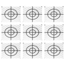 100pcs Prism Measurement Reflector Sheet Reflective Tape Target Total Station Tunnel Survey 40x40mm