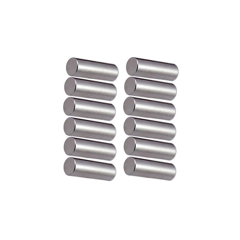 2x12 Pieces Electric Guitar Parts Pickup Magnetic Rod Slug Bars Metal 15x5mm