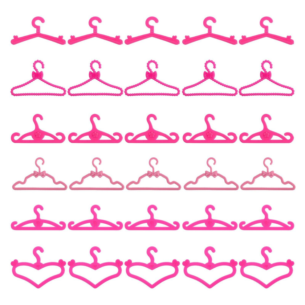 60 Pcs Mini Clothes Rack Miniature Hangers Dolls Coat Hangers Dolls Accessory Hanger Clothes Hanger