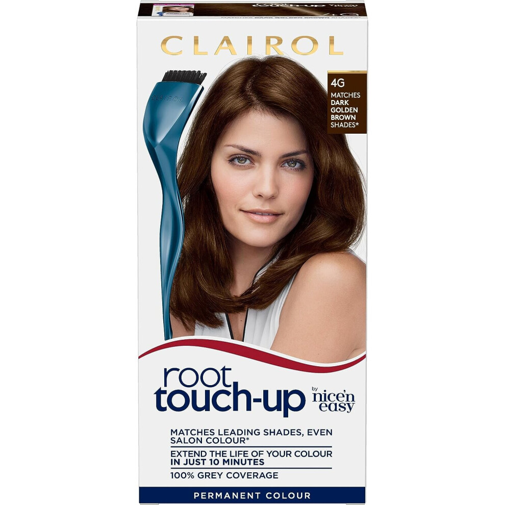 Clairol Root Touch-Up Permanent Hair Dye, 4G Dark Golden Brown