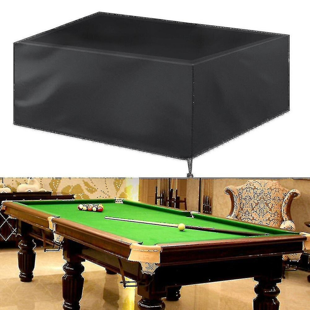 Heavy Duty Waterproof Billiard Snooker Pool Table Cover Dust Protect Black