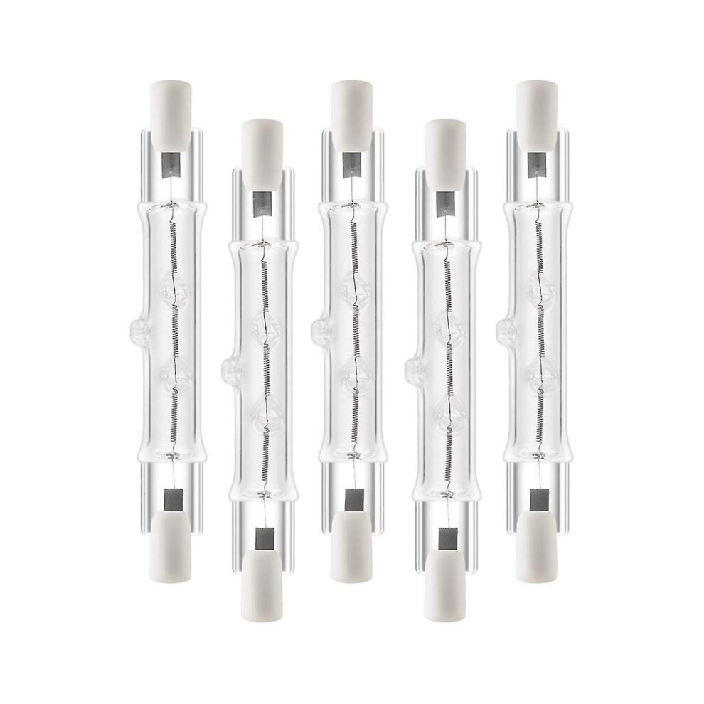 5 Pack R7s 118mm 300w 230v,r7s Halogen Linear Light Bulb, Dimmable Halogen Lamp For Construction Wo-image-OPC-PCHDS28-NEW