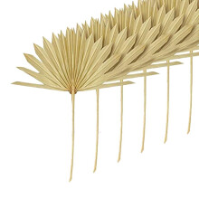 6pcs Dried Palm Leaves Natural Dried Palm Fans Dried Flower Bouquet Wedding Decors Dried Fan Palm L