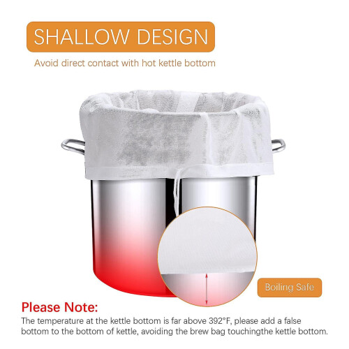 Reusable Polyester Straining Bag For Juice, Brew, And Peel Separation (56x66cm) 1
