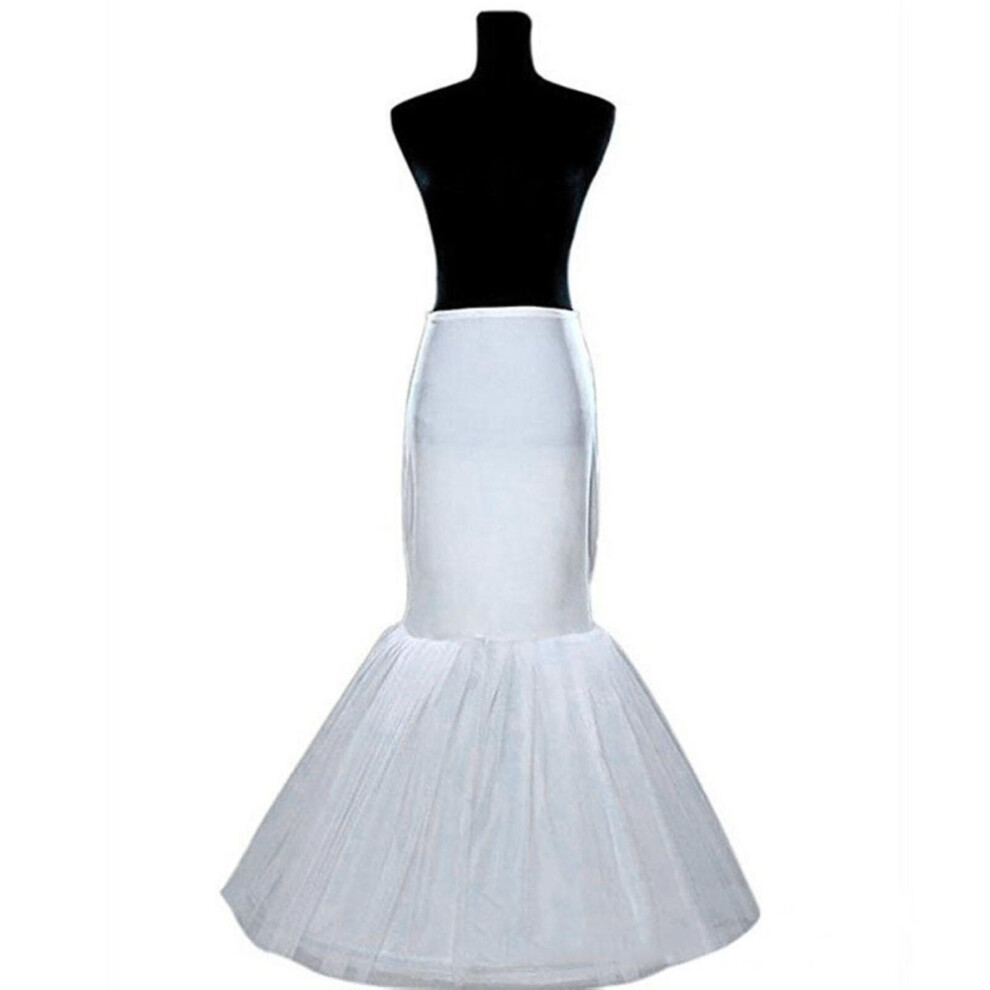 Wedding Petticoat Bridal Hoop Hoopless Crinoline Half Slip Prom Underskirt Fancy Skirt
