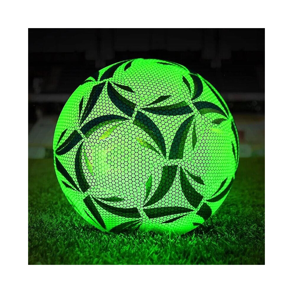 2022 Luminous Soccer Ball Reflective Night Glow Football Size 4 5 Pu Slip-resistant Balls Adult Child Training Futbol