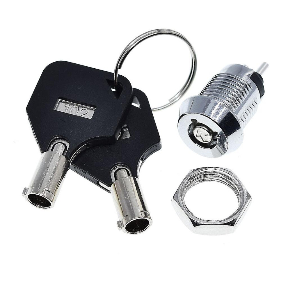 Tubular For Key Elevator Lock Switch 12mm Stainless Steel Telephone Lock With 2
