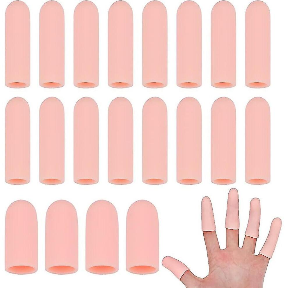 Silicone Finger Cots,breathable Silicone Finger Guards Gel Finger Protector-3