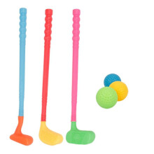 Kid Golf Plastic Toy Set Golf Clubs Balls Indoor Outdoor Leisure Sports Set