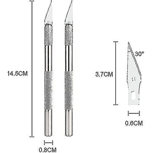Scalpel Precision Work Cutter 2 Avec 42 Lames Pour Couper 2