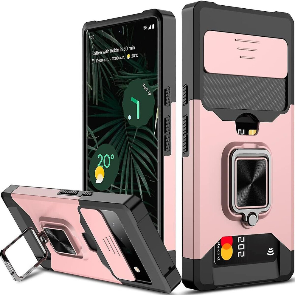 Heavy Duty Case Compatible Google Pixel 7 Pro/pixel 7 With Sliding Camera Cover