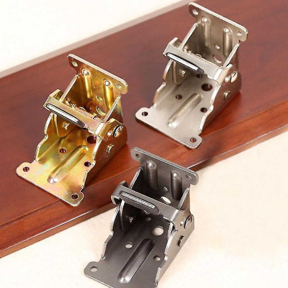 For Chair Tables Foldable Workbench Feet 90 Degree Folding Hinge Furniture Hardware Table Leg Bracket Self-locking