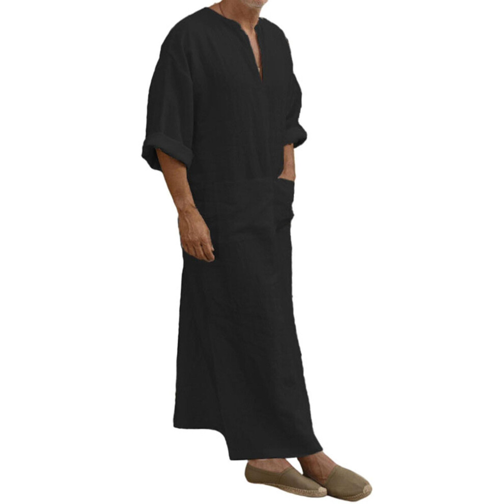 Mens Arab Muslim Long Robe Clothes Casual Middle East Islamic Thobe Kaftan Robes Not,Specified