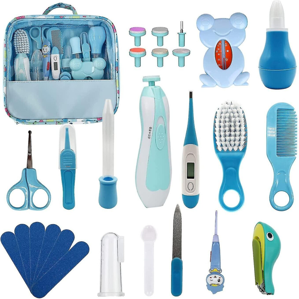 Baby Healthcare And Grooming Kit, 26 In 1 Baby Electric Nail Trimmer Set Newborn Nursery Health Care Set For Newborn Infant