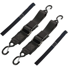 2-pack Boat Trailer Transom Tie-down Straps,2in X 4ft Adjustable Transom Straps With Quick Release - Refurbished