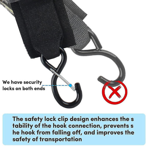 2-pack Boat Trailer Transom Tie-down Straps,2in X 4ft Adjustable Transom Straps With Quick Release 1