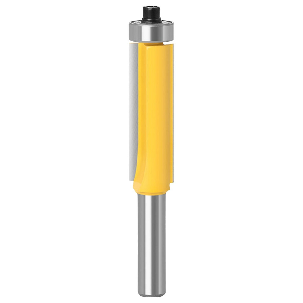Flush Trim Router Bit With Bearing Prevent Tear-out Round Shank 8mm Template Guide Woodworking Milling Cutter Tool For Trimmer Jikaix