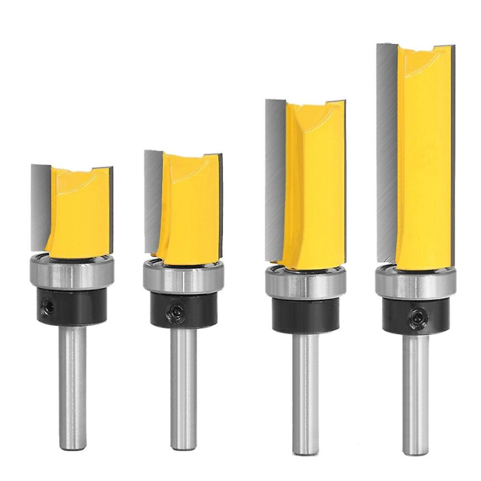 1/4inch/6mm Shank Flush Trim Pattern Router Bit Milling Cutter Woodworking Tool Jikaix