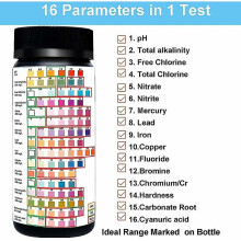 16 In 1 Drinking Water Test Kit Professional Hardness Test Kits, Tap And Well Water Test Strips-