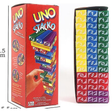 Uno Jenga Classic Game Stacko Game Block Tumble Tower Stacking Board Game For Kids Adults