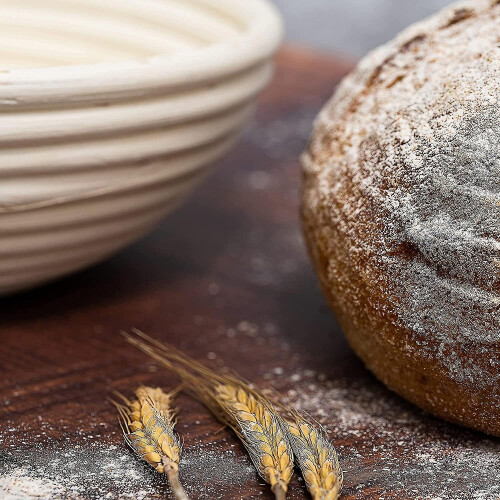 Bread Proofing Basket Set Of 2 Round And Oval, Baking Too 2