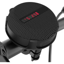 Bluetooth Bike Speaker,inwa Portable Bicycle Speaker,battery Display And Built-in Mic,waterproof And Dustproof For Riding,shower,beach And Hiking - Refurbished