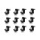 12 Pack Solar Module Holder End Clamp, End Clamp For Mounting Solar Panel, Side Clamp For Pv Solar 1