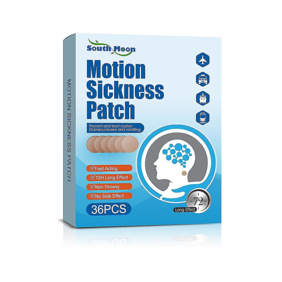 Motion Sickness Patch Anti-nausea Seasickness Patch Relieve Vomiting Nausea Dizziness Caused By Car Ship Plane Travel Fast Acting And No Side Effects_