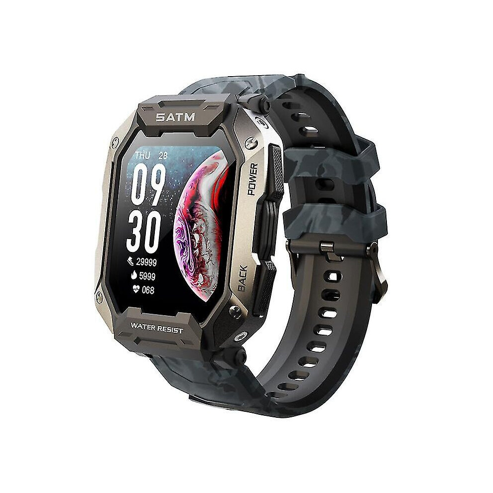 Military Smart Watch Outdoor 5atm Waterproof Tactical Smartwatch For Men