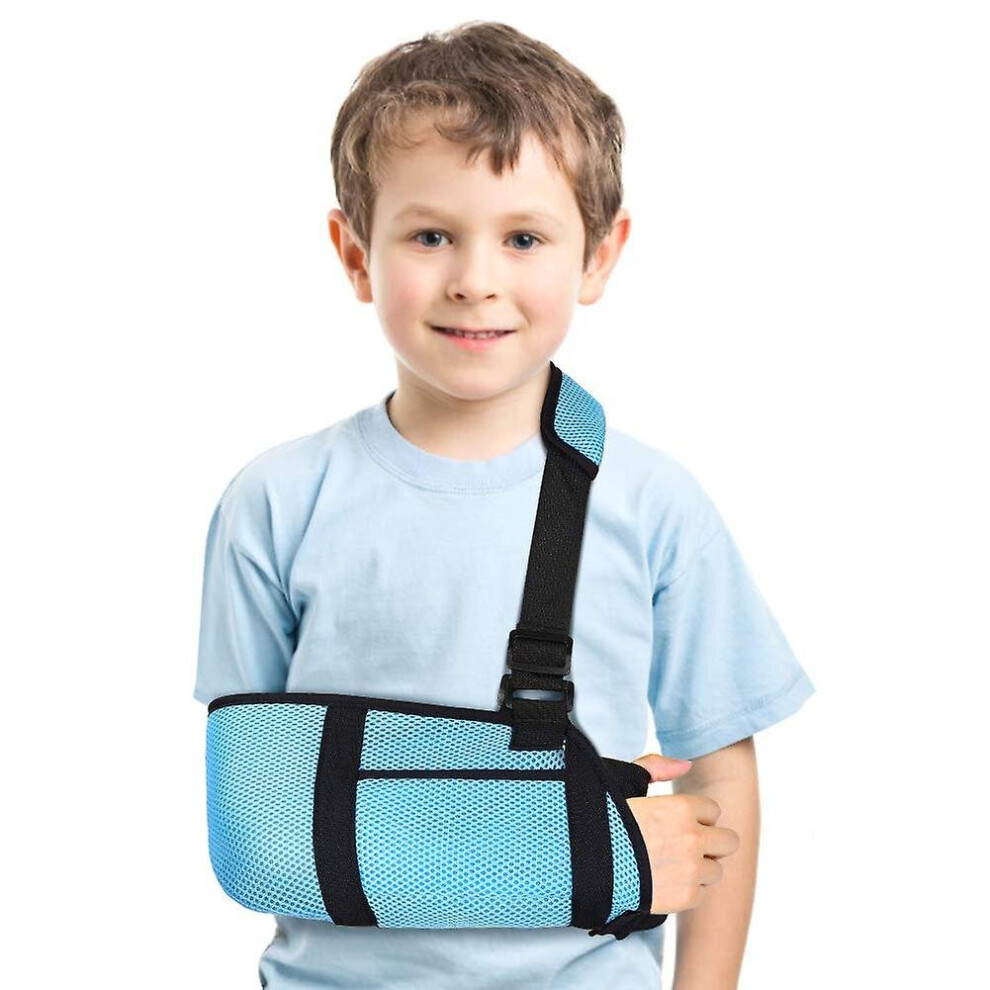 Wabjtam Arm Sling, Medical Child Arm Sling With Waist Strap, Padded Children Arm Support Sling Shoulder Immobilizer For Broken Elbow, Wrist, Arm, Shou