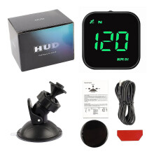Digital Gps Hud Speedometer Car Head Up Display Mph Kmh Compass Overspeed Alarm X - Refurbished