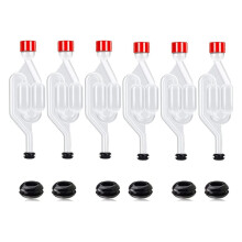 Brew Airlock Kit, 12 Airlocks And 6 Sealing Rings, Plastic Wine Airlock For Fermenting, , Beer, Win