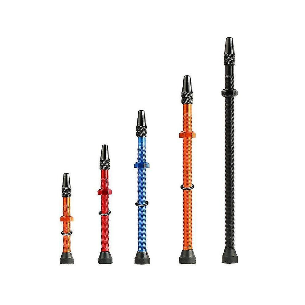 120Mm Alloy Bicycle Valve For Road Tubeless Rim Alloy Or Brass Stem Core Tool Blue