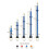 120Mm Alloy Blue Bicycle Valve For Road Tubeless Rim Alloy Or Brass Stem Core Tool 3