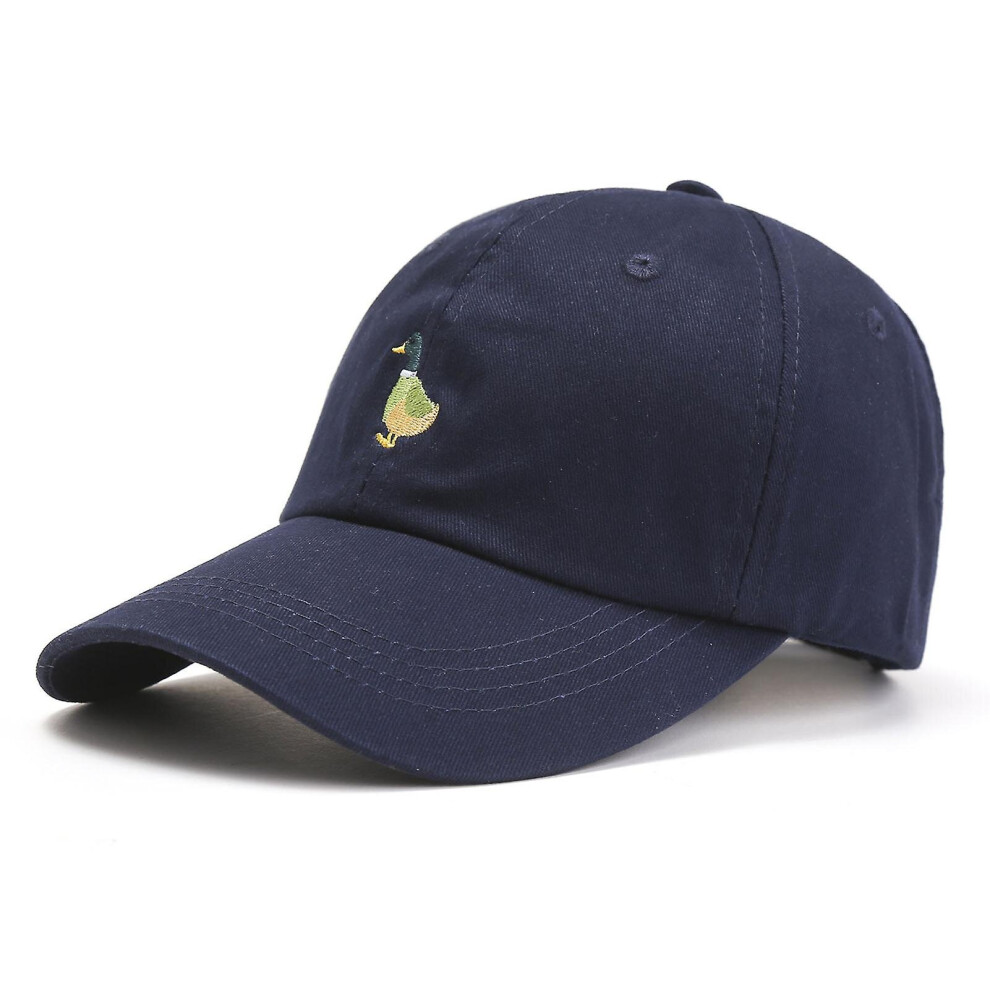 Farfi Baseball Cap Duck Embroidery Durable Adjustable Unisex Sun Protection Women Hat Headwear