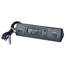 Mini Thermometer Electronic Digital Car Thermometer Indoor Outdoor Multi-Function Thermometer Time