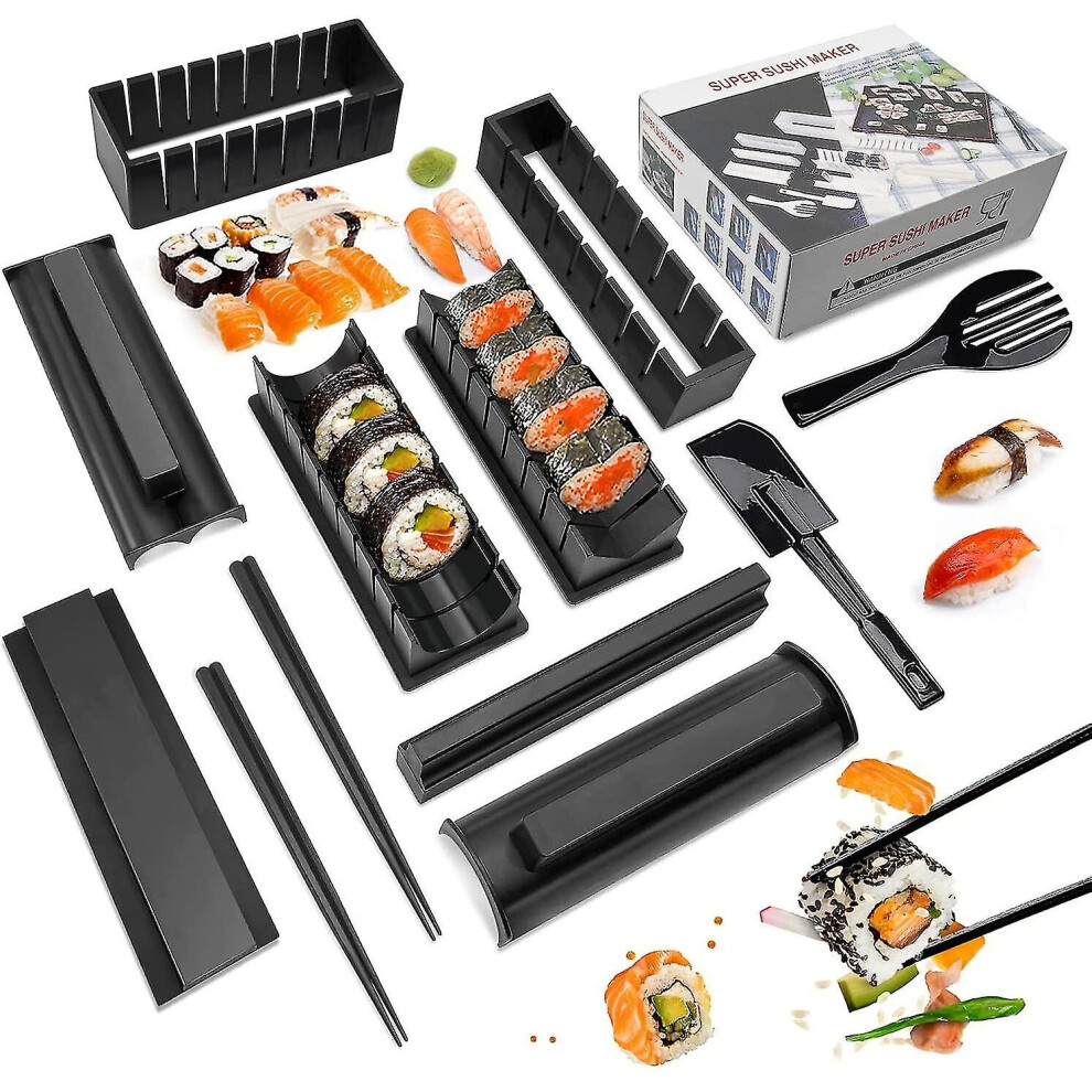 Sushi Making Kit Sushi Maker 12 Pcs Plastic Premium Set Sushi Tool Set Sushi Rice Roll-image-OPC-PCHDZNZ-NEW