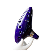 12 Hole Alto C Key Ocarina With Hand Shape Holder Zelda Ocarina Of Time Instrument