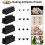 Sushi Making Kit Sushi Maker 12 Pcs Plastic Premium Set Sushi Tool Set Sushi Rice Roll 2