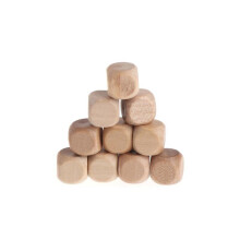 10pcs/lot Wooden Dice 6-sided Dice (10mm 12mm 14mm 16mm 18mm)